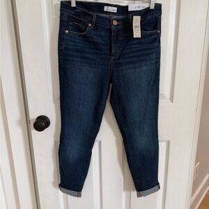 Loft Women's Dark Blue Ankle Jeans